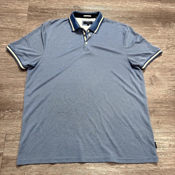 Ted Baker London Other - Ted Baker London Polo Shirt Size 6 Blue Button‎ Snap Preppy Casual Adult Lounge